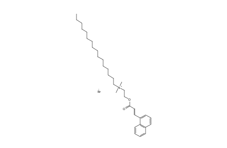 Dimethylhexadecyl(2-hydroxyethyl)ammonium bromide, trans-1-naphthaleneacrylate