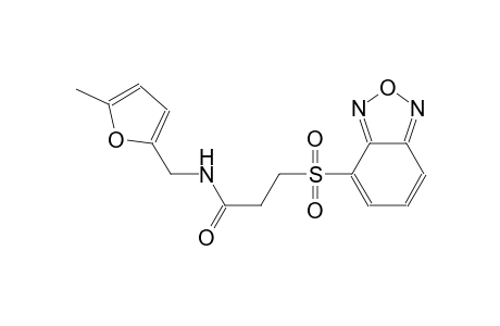 propanamide, 3-(2,1,3-benzoxadiazol-4-ylsulfonyl)-N-[(5-methyl-2-furanyl)methyl]-