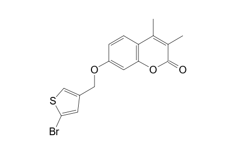 2H-1-Benzopyran-2-one, 7-[(5-bromo-3-thienyl)methoxy]-3,4-dimethyl-