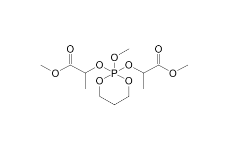 2-METHOXY-2,2-BIS(ALPHA-CARBOMETHOXYETHOXY)-1,3,2-DIOXAPHOSPHORINANE