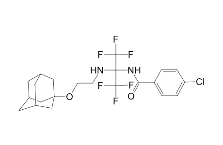 N-[1-[2-(1-adamantyloxy)ethylamino]-2,2,2-trifluoro-1-(trifluoromethyl)ethyl]-4-chloro-benzamide