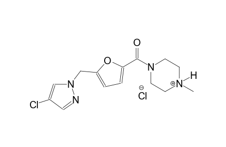 piperazinium, 1-[[5-[(4-chloro-1H-pyrazol-1-yl)methyl]-2-furanyl]carbonyl]-4-methyl-, chloride