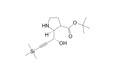 (3R,2'S)-3-(N-(tert-Butoxycarbonyl)pyrrolidine-2'-yl)-1-(trimethylsilyl)prop-1-yn-3-ol