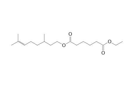 Adipic acid, .beta.-citronellyl ethyl ester