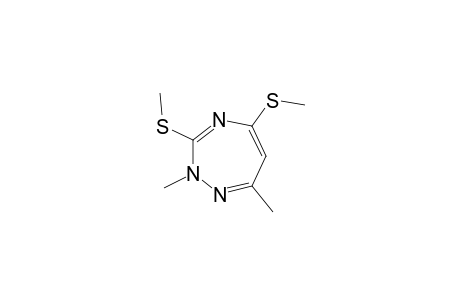 2H-1,2,4-Triazepine, 2,7-dimethyl-3,5-bis(methylthio)-