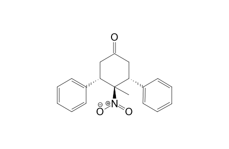 3RS[(3a,4b,5a)]-3,5-diphenyl-4-methyl-4-nitro-1-Cyclohexanone