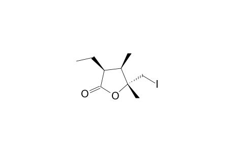 (2S,3R,4R)-2-Ethyl-4-(iodomethyl)-3,4-dimethyl-.gamma.-butyrolactone