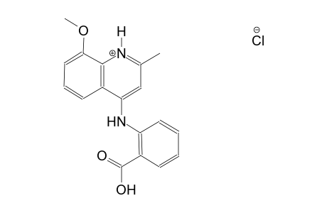 4-(2-carboxyanilino)-8-methoxy-2-methylquinolinium chloride