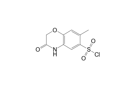 7-Methyl-3-oxo-3,4-dihydro-2H-1,4-benzoxazine-6-sulfonyl chloride