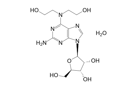 2,2'-{[2-amino-9-(beta-o-ribofuranosyl)-9H-purin-6-yl]imino]diethanol, monohydrate