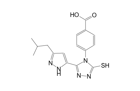 benzoic acid, 4-[3-mercapto-5-[3-(2-methylpropyl)-1H-pyrazol-5-yl]-4H-1,2,4-triazol-4-yl]-