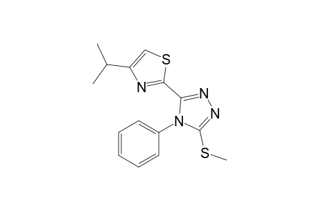 3-(4-Isopropyl-thiazol-2-yl)-5-methylsulfanyl-4-phenyl-4H-[1,2,4]triazole