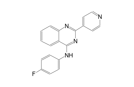 N-(4-fluorophenyl)-2-(4-pyridinyl)-4-quinazolinamine