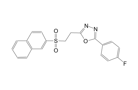 2-(4-fluorophenyl)-5-[2-(2-naphthylsulfonyl)ethyl]-1,3,4-oxadiazole