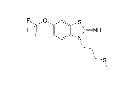 2-Imino-3-(3-methylthiopropyl)-6-trifluoromethoxybenzothiazoline