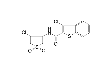 3-Chloranyl-N-[4-chloranyl-1,1-bis(oxidanylidene)thiolan-3-yl]-1-benzothiophene-2-carboxamide