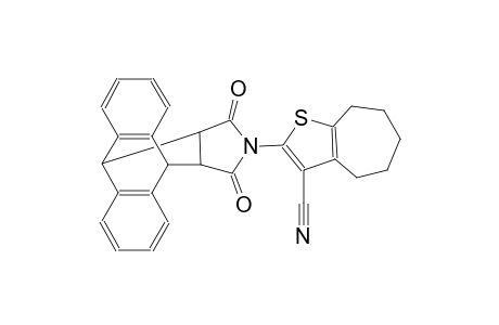 2-(12,14-dioxo-9,10-dihydro-9,10-[3,4]epipyrroloanthracen-13-yl)-5,6,7,8-tetrahydro-4H-cyclohepta[b]thiophene-3-carbonitrile