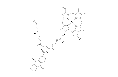 ZN(II)-13^2-DEMETHOXYCARBONYL-P4(R)-OXY-(9,10-ANTHRACENEDIONE-2-CARBONYL)-PHEOPHYTIN-A