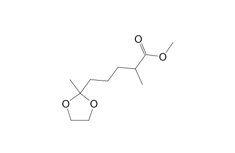 METHYL-6,6-ETHYLENEDIOXY-2-METHYLHEPTANOATE