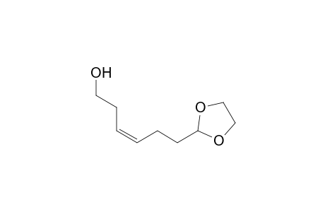 2-[6-Hydroxy-(Z)-hexa-3,-enyl]-1,3-dioxolane