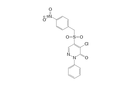 3(2H)-Pyridazinone, 4-chloro-5-[[(4-nitrophenyl)methyl]sulfonyl]-2-phenyl-