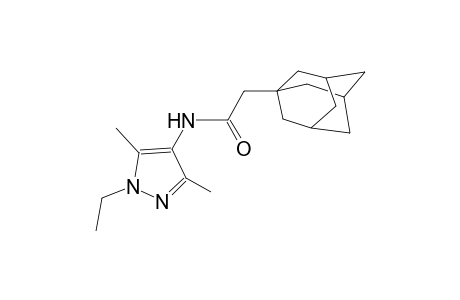 2-(1-adamantyl)-N-(1-ethyl-3,5-dimethyl-1H-pyrazol-4-yl)acetamide