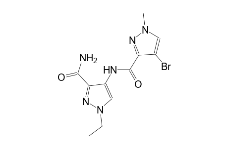 4-{[(4-bromo-1-methyl-1H-pyrazol-3-yl)carbonyl]amino}-1-ethyl-1H-pyrazole-3-carboxamide