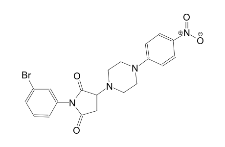 1-(3-bromophenyl)-3-[4-(4-nitrophenyl)-1-piperazinyl]-2,5-pyrrolidinedione
