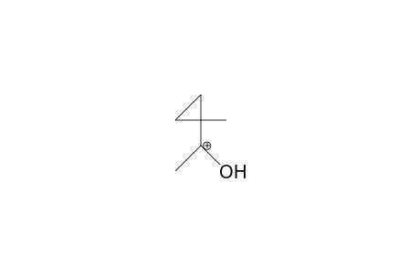 1,.alpha.-Dimethyl.alpha.-hydroxy-cyclopropyl-carbinyl cation