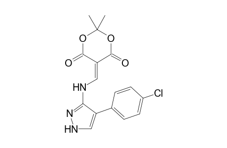 5-{3'-[(4"-Chlorophenyl)pyrazolyl]amino}methylene-2,2-dimethyl-1,3-dioxane-4,6-dione