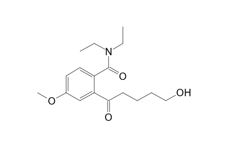 N,N-Diethyl-2-(5'-hydroxy-1'-oxopentyl)-4-methoxybenzamide