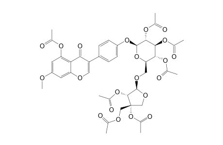 COROMANDELIN-HEPTAACETATE;PRUNETIN-4'-O-PIOSYL-(->6)-GLUCOSIDE-HEPTAACETATE