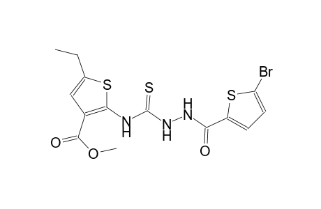 methyl 2-[({2-[(5-bromo-2-thienyl)carbonyl]hydrazino}carbothioyl)amino]-5-ethyl-3-thiophenecarboxylate