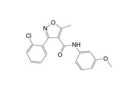 3-(2-chlorophenyl)-N-(3-methoxyphenyl)-5-methyl-4-isoxazolecarboxamide