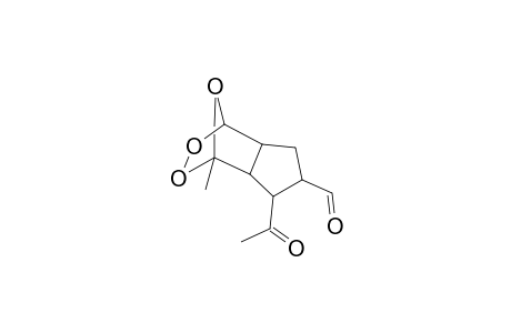 3-Acetyl-1-methyl-8,9,10-trioxa-tricyclo[5.2.1.02,6]decane-4-carbaldehyde