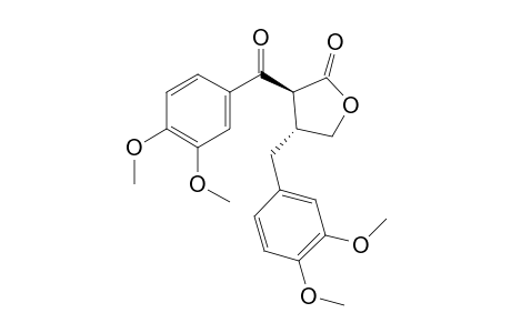 (3S,4R)-3-(3,4-dimethoxybenzoyl)-4-(3,4-dimethoxybenzyl)dihydrofuran-2(3H)-one