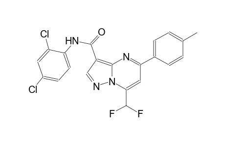 N-(2,4-dichlorophenyl)-7-(difluoromethyl)-5-(4-methylphenyl)pyrazolo[1,5-a]pyrimidine-3-carboxamide