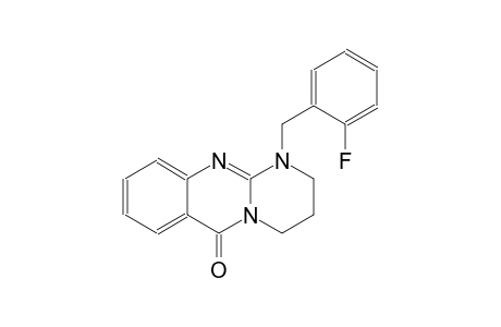 6H-pyrimido[2,1-b]quinazolin-6-one, 1-[(2-fluorophenyl)methyl]-1,2,3,4-tetrahydro-