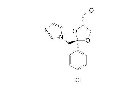 TRANS-2-(4-CHLOROPHENYL)-2-[1H-IMIDAZOL-1-YL]-METHYL-1,3-DIOXOLANE-4-METHANOL