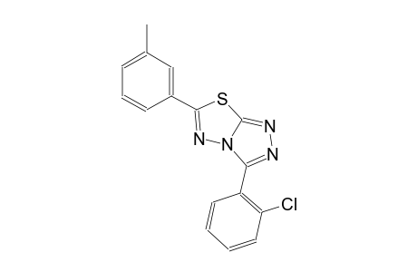 3-(2-chlorophenyl)-6-(3-methylphenyl)[1,2,4]triazolo[3,4-b][1,3,4]thiadiazole