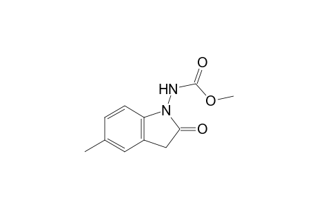 Methyl N-(5-methyl-2-oxidanylidene-3H-indol-1-yl)carbamate