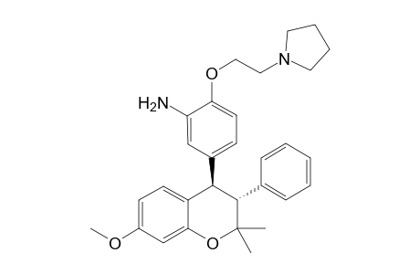 3,4-trans-2,2-Dimethyl-3-phenyl-4-(3'-amino-4'-pyrrolidinoethoxyphenyl)-7-methoxychroman