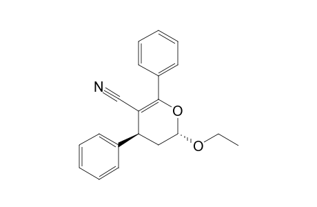 (2R*,4R*)-(+/-)-2-ETHOXY-4,6-DIPHENYL-3,4-DIHYDRO-2H-PYRAN-5-CARBONITRILE