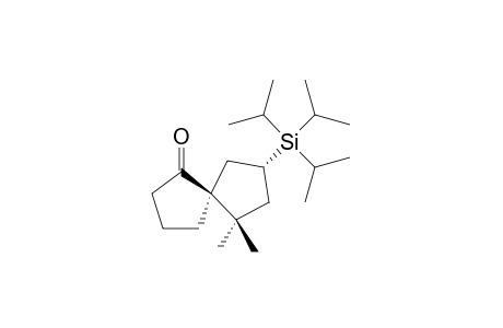 (5S,8R)-6,6-Dimethyl-8-triisopropylsilanyl-spiro[4.4]nonan-1-one