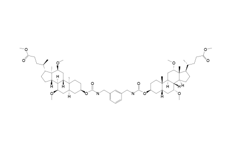 BIS-[(7,12-DIMETHOXY-23-METHOXYCARBONYL)-CHOLANYL-3-OXY]-N,N'-XYLYLENE-DICARBAMATE