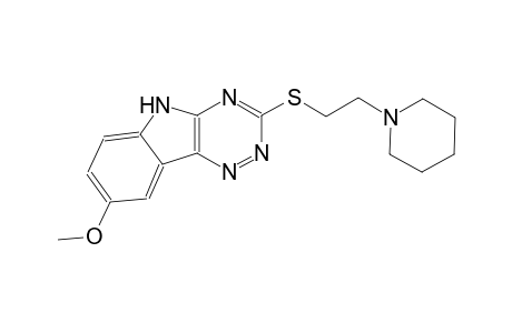 5H-[1,2,4]triazino[5,6-b]indole, 8-methoxy-3-[[2-(1-piperidinyl)ethyl]thio]-