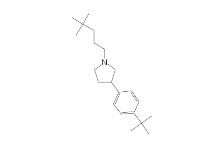 Pyrrolidine, 3-[4-(1,1-dimethylethyl)phenyl]-1-(4,4-dimethylpentyl)-