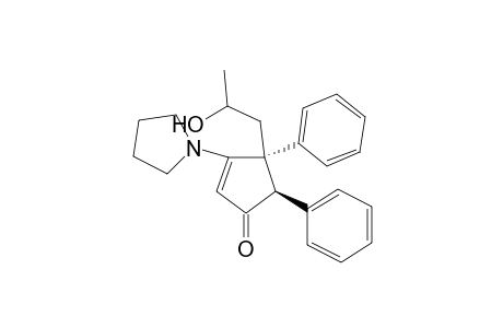 4-(2'-Hydroxy-propyl)-4,5-trans-diphenyl-3-pyrrolidino-cyclopent-2-en-one