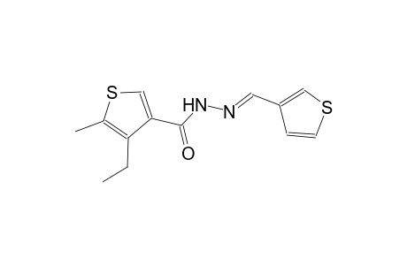 4-ethyl-5-methyl-N'-[(E)-3-thienylmethylidene]-3-thiophenecarbohydrazide