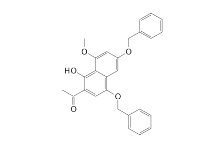 Ethanone, 1-[1-hydroxy-8-methoxy-4,6-bis(phenylmethoxy)-2-naphthalenyl]-